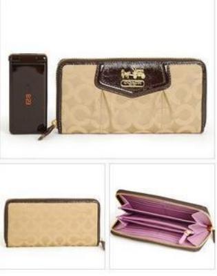 discounted coach wallets - 43259 coffee